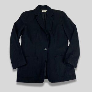J. CREW Vintage Wool Black Blazer Size 6P